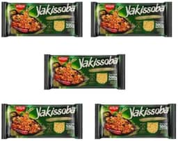 Kit 5 Macarrao Instantâneo Para Yakissoba Nissin 500g