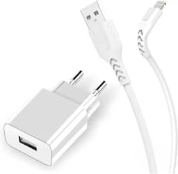 Kit Carregador Turbo Universal de Parede + Cabo USB-C, Compatível com iPhone, Motorola, Apple e Android, Duas Saídas USB e USB-C, Rápido e Original, Branco - Fast Charge (Android - USB-C - Iphone 15)