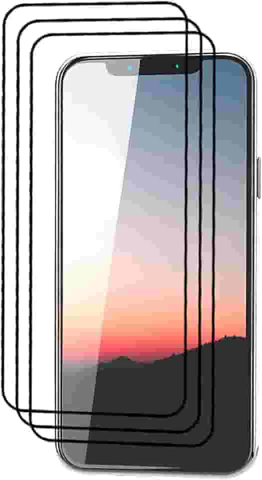 Kit 3x Películas de Vidro 3D Temperado Compatível com iPhone 13 14 15 16 16e (Transparente - iPhone 15 Pro Max)