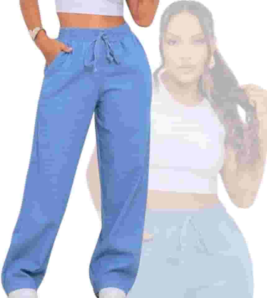 Calça Jeans Feminina Pantalona Wide Leg Elastico P Gestante