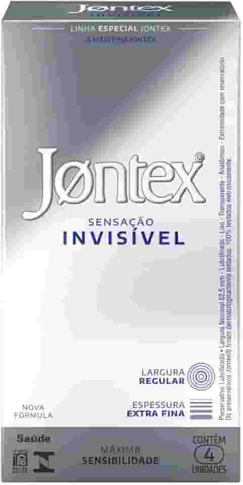 Preservativo Camisinha Jontex Sensação Invisível - 4 unidades, Jontex