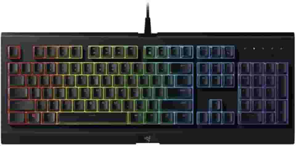 Razer Teclado para jogos Cynosa V2: iluminação Chroma RGB personalizável - teclas retroiluminadas individualmente - design resistente a derramamentos - funcionalidade macro programável - teclas multimédia dedicadas