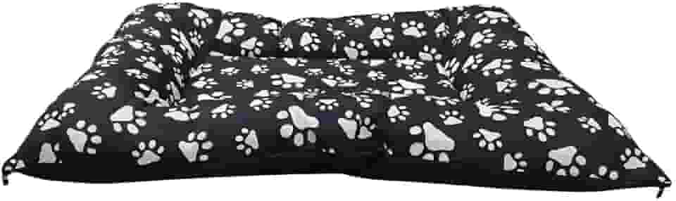 Colchonete Pet Macio Para Cachorro P-XG Caminha Cama Alta Durabilidade Lavável com Zíper Confortável (Preto, P - 52x42 cm)