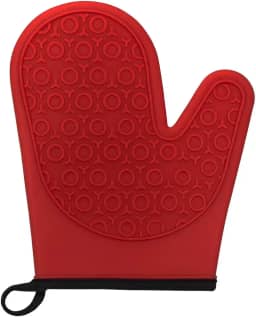 Luva Térmica de Silicone com Forro - Cores Sortidas Vermelho Preto Cinza