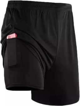 Shorts Masculino 2 em 1 Fitness Bermuda Treino