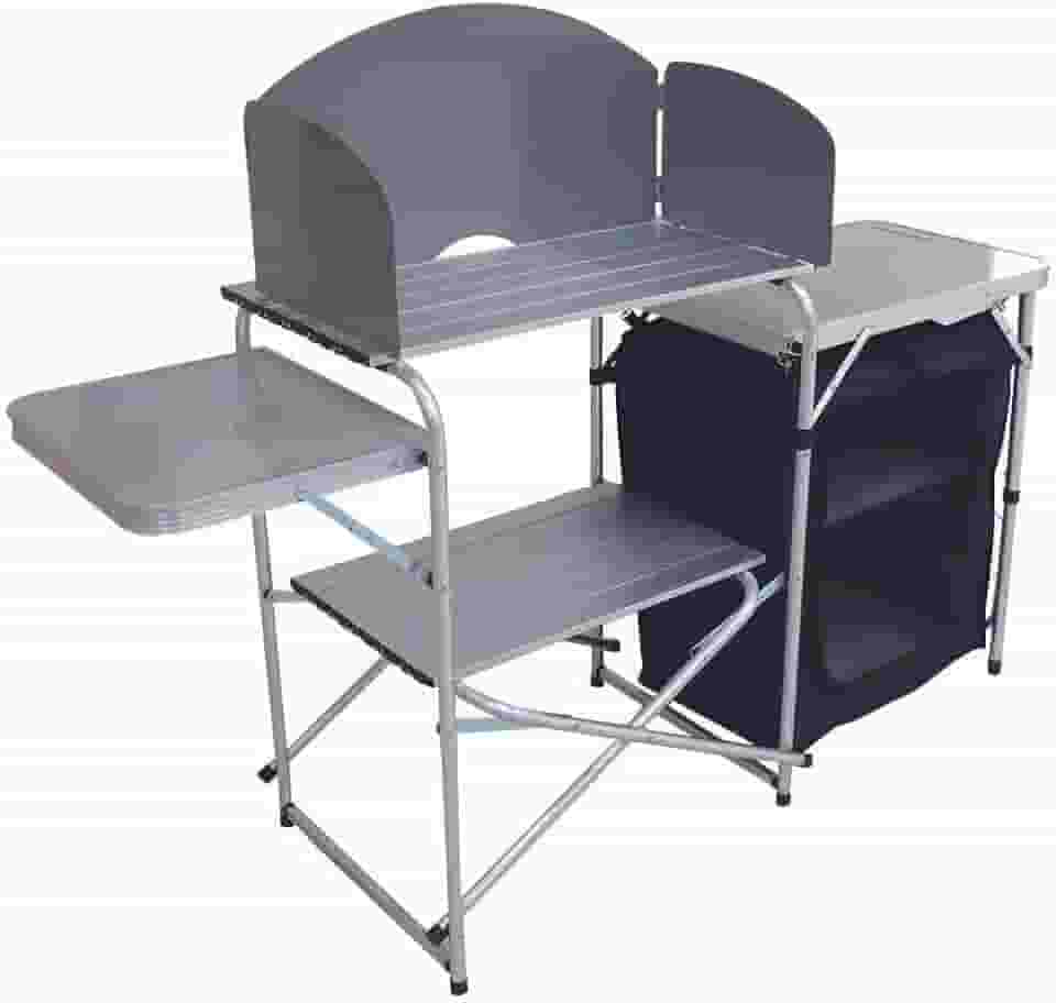 NTK, Mesa com Armário, Serena, Alumínio e MDF, Camping e Área Externa, Prática e Resistente