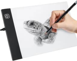 Prancheta de Desenho com Luz LED A4 USB – Mesa de Luz com 3 Níveis de Iluminação, Ideal para Desenho Técnico, Esboços, Desenhistas e Crianças Profissional Mesa Led A4 Desenho Transposição Premium