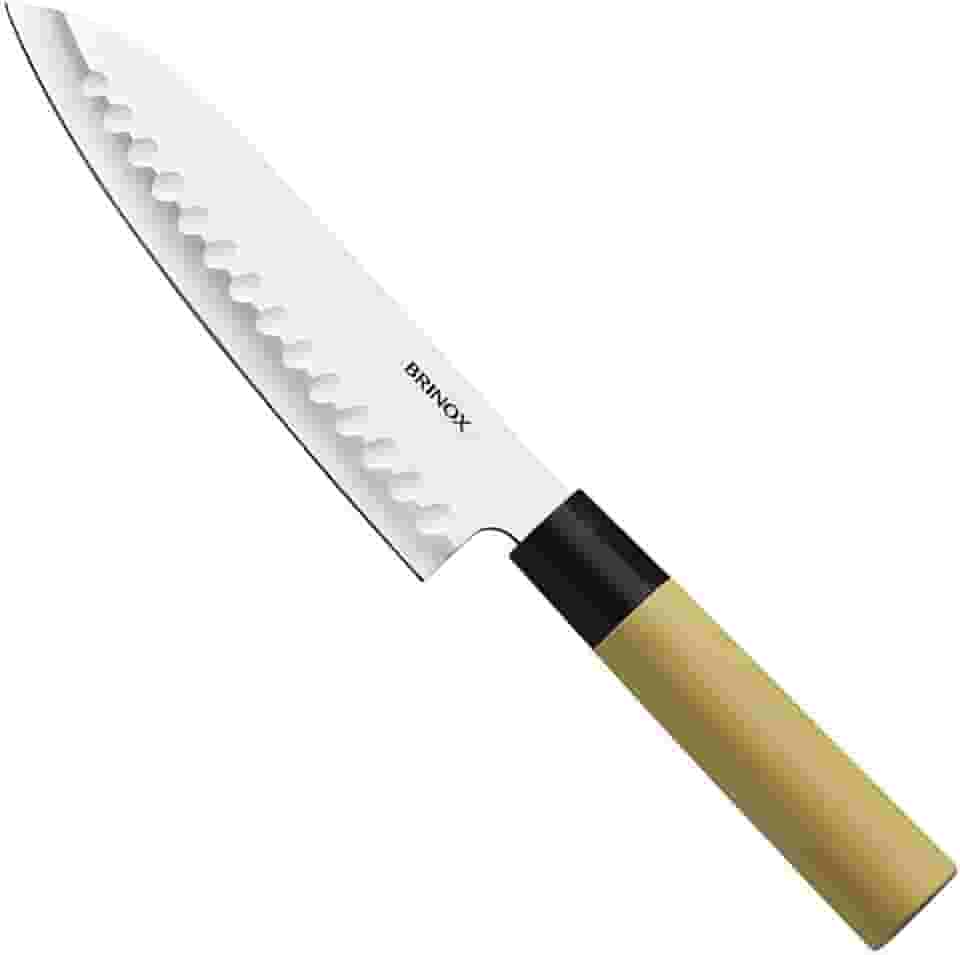 Faca Para Peixe E Legumes 7" Samurai Brinox Aço Inox