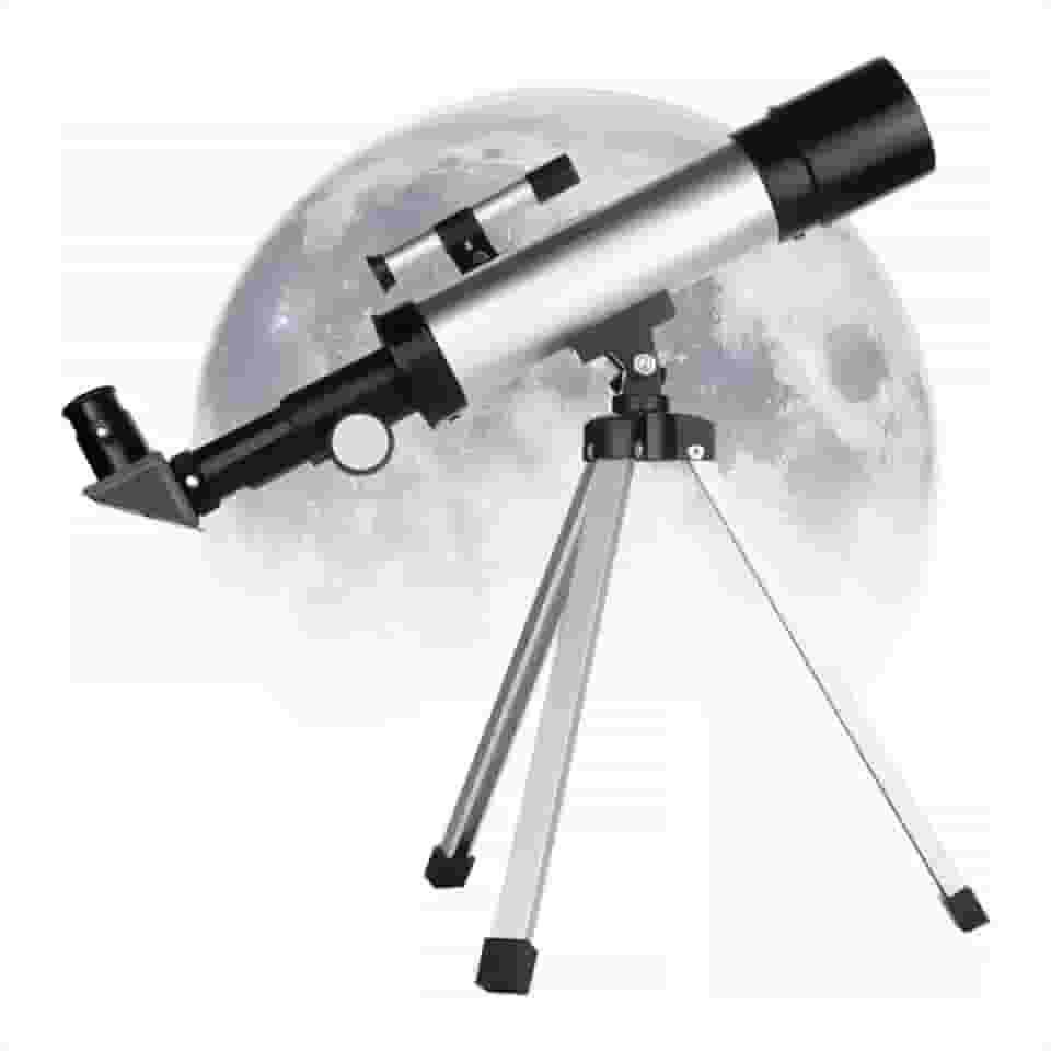 Telescópio Astronômico Luneta F36050 Profissional Portátil em um Kit Completo com Tripé Ideal para Iniciantes e Entusiastas da Astronomia