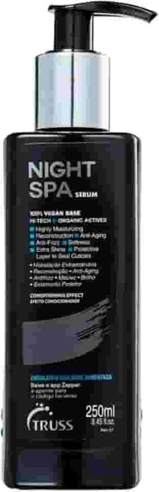 Truss Night Spa Sérum Capilar Noturno | Hidratação, Reconstrução, Anti-Frizz e Brilho Intenso | 250ml