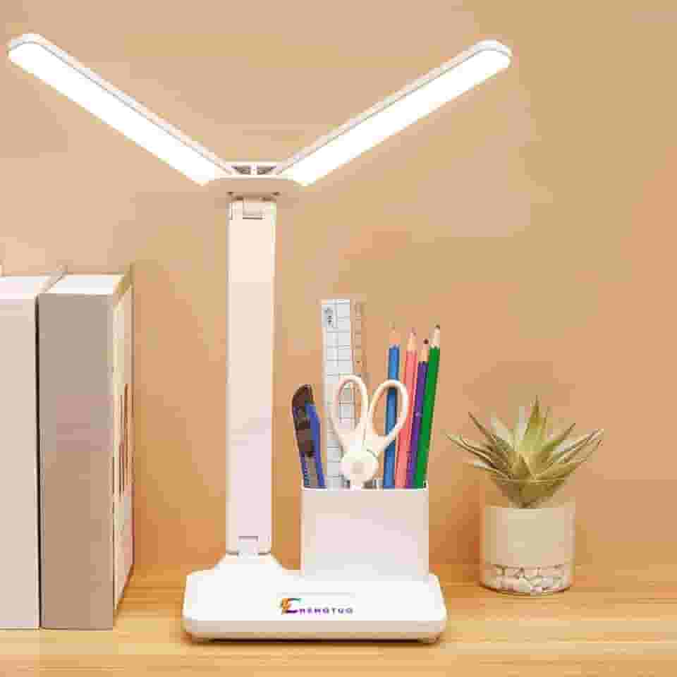 Luminária Abajur De Mesa Lâmpada De Estudo/Luminária De Mesa LED Grande capacidade com dimerização contínua, candeeiro de mesa dobrável luminária mesa