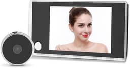 Visualizador de porta digital, visor de câmera olho mágico LCD de 3,5 polegadas, visor de olho mágico de foto grande angular de 120 graus, monitor de segurança doméstica de campainha