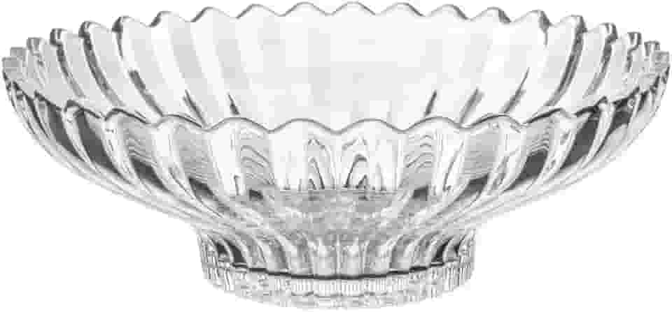 WOLFF - Centro de Mesa de Cristal Geneva 32,5cm x 32,5cm x 12cm