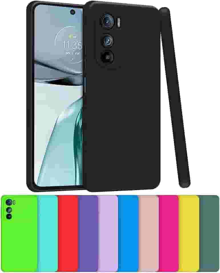 Capa Capinha Case Compatível Motorola Moto G52 / G82 Silicone Aveludada Com Proteção De Câmera (LILÁS)