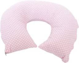 Almofada Amamentação Rosa Arredondada 100% Algodão - Bebê Querido