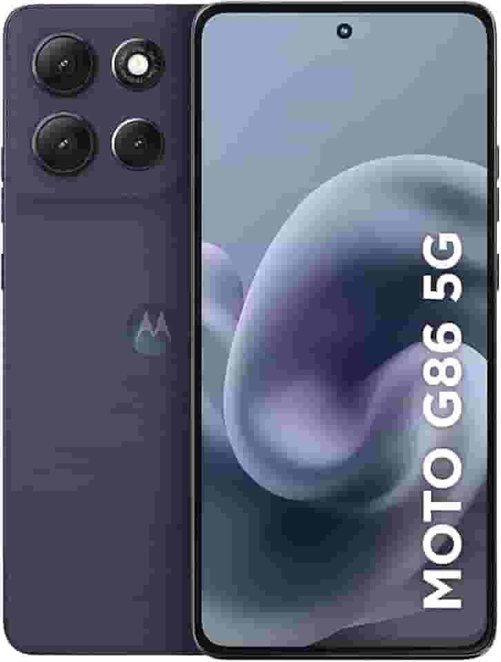 Smartphone Motorola Moto g86 5G - 256GB 24GB (8GB RAM+16GB Ram Boost) Tela 1.5K pOLED, 50MP Sony camera OIS Moto AI, videos em 4K, IP68 + IP69 - Grafite
