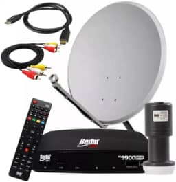 Kit Completo Receptor Bedin Sat Digital Full Hd Regional Bs9900s