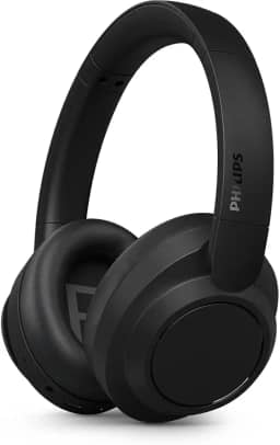 PHILIPS, Headphone Bluetooth, TAH6509BK/00, Com Cancelamento de Ruído Ativo ANC, Até 70 horas de bateria, Preto