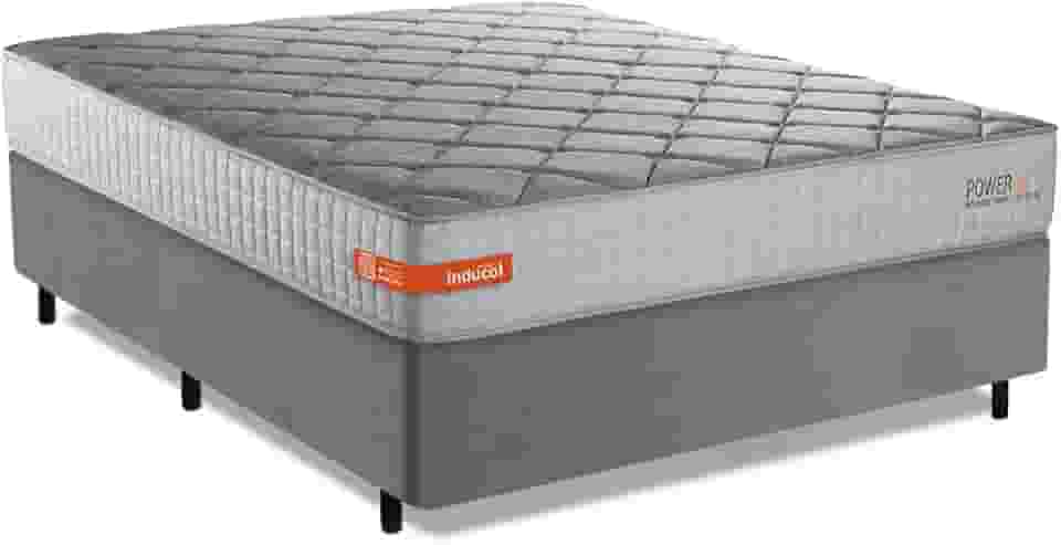 Cama Box Casal King Espuma Softgel Power 193x203x60cm