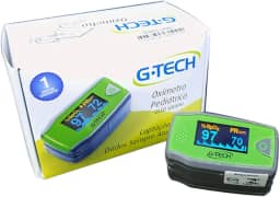 Oxímetro De Dedo Pediatrico Profissional Alto Contraste e Fácil Leitura - G-Tech
