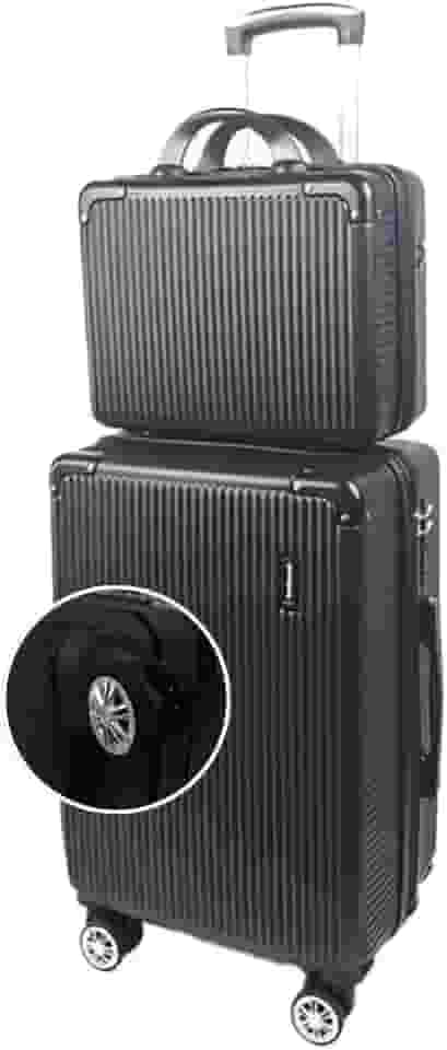 Mala de Bordo 10kg com Frasqueira Bagagem de Mão Expansivel Aprovada ANAC com 4 Rodas duplas 360° Cadeado AntiFurto TSA Mala de Viagem Alça Lateral com Divisória, Leve Resistente, Bolso Para Notebook