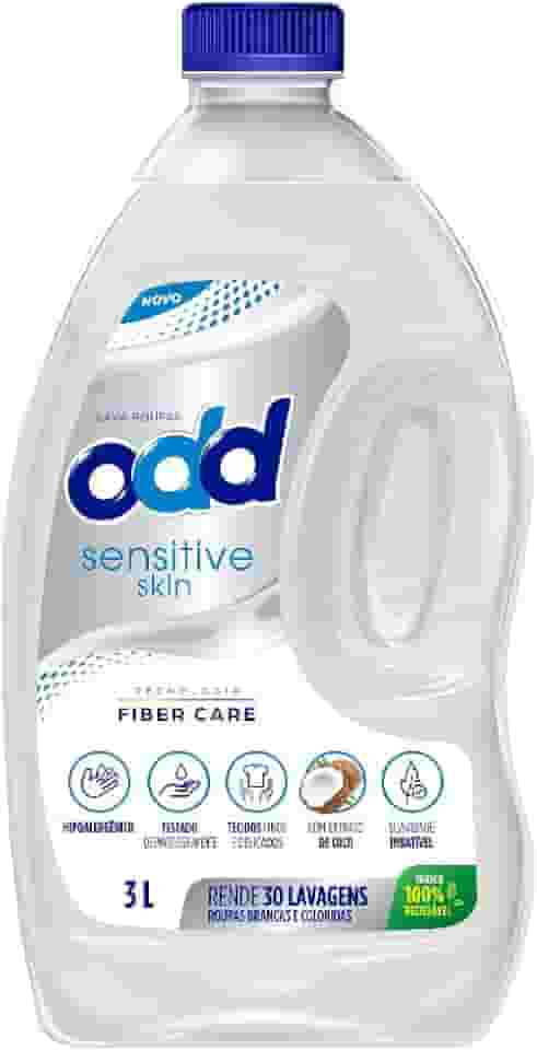 Limppano Lava Roupas Líquido Sensitive Skin Côco ODD Lavagem Completa 3L