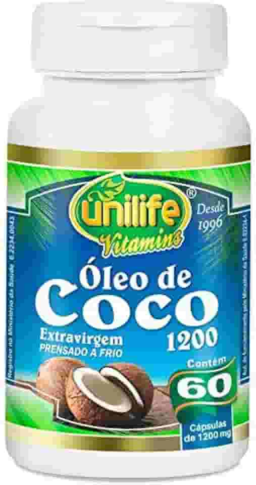 Óleo de Coco Extra Virgem 60 cápsulas Unilife