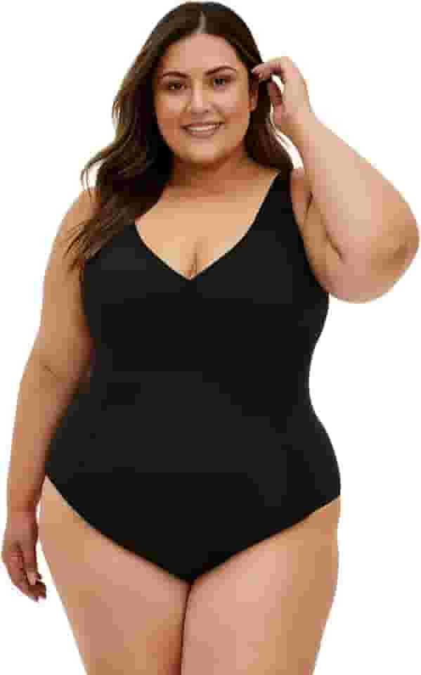 Maiô Cavado Plus Size Sem Bojo Mar Academia Roupa De Banho