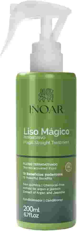 Inoar, Fluido Termoativado Inoar Liso Mágico, Efeito Liso Instantâneo, Proteção Térmica, Antifrizz, Sem Enxágue - 200ml
