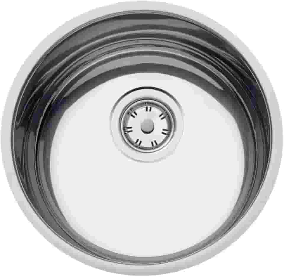 Cuba de embutir Tramontina Basic 30 BL em Aço Inox Natural Ø 30cm