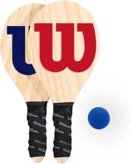 KIT FRESCOBOL LOGO W C/CAPA MESH II VM/AZ