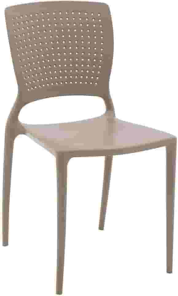 Cadeira Tramontina Safira Summa em Polipropileno e Fibra de Vidro Camurça