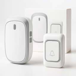 Campainha Sem Fio Residencial, Bivolta 110-220V, Longo Alcance de Comunicação, Não Precisa de Cabos, Resistente a Chuva, Kit Completo Com Campainha, Receptor, Pilha e Fixadores, 36 Tipos de Toques