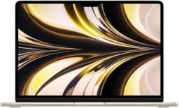 Notebook MacBook (2022) Apple com chip M2: tela Liquid Retina de 13.6 polegadas, 16GB de RAM, 256 GB de SSD. Luz das estrelas.