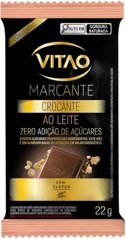 Chocolate ao Leite Cereais Zero Açúcar