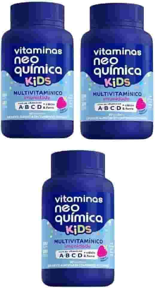 Kit 3 Vitamina Kids 60 Cápsulas - Neo Química
