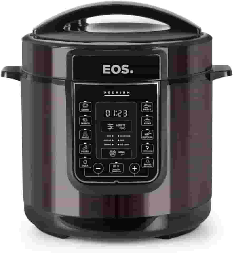 Panela de Pressão Elétrica 6 Litros EOS Multicooker Digital Titanium EPP60DT 110V