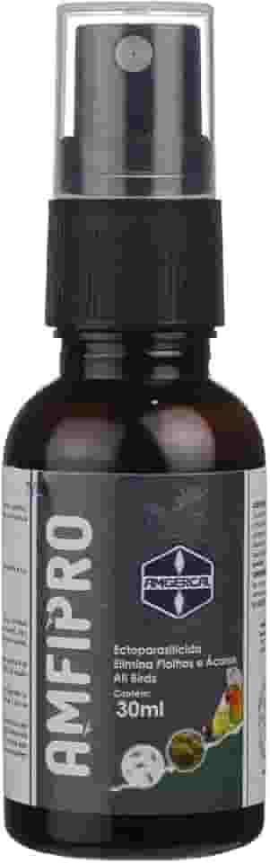 Piolhicida Amfipro Amgercal 30ml Mata Anti Piolho Ácaro Piolhinho Passarinho Pássaros e Aves