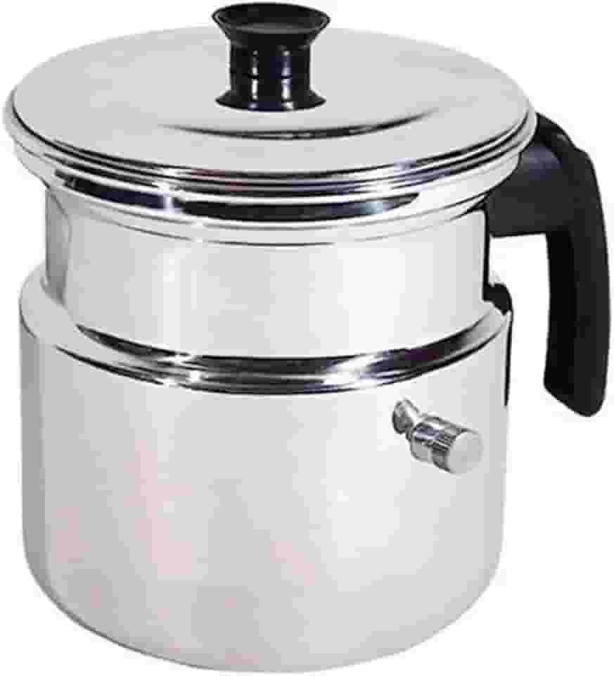 Leiteira com apito 3,5 litros fervedor de leite apito sonoro aviso cozinha multiuso n°18 alumínio