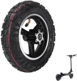 Pneu de scooter elétrico 10X3.0, pneu off-road de 25 cm com cubo e tubo interno, substituição de pneu pneumático para pneus de borracha engrossada 80/65-6 255X80 de equilíbrio elétrico