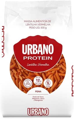 Urbano, Macarrão de Lentilha Vermelha e Arroz, Pena - 500 g