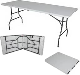 Mesa Dobrável Gallant Vira Maleta Portátil 1,80m com Alça (gmd22a01a-br)