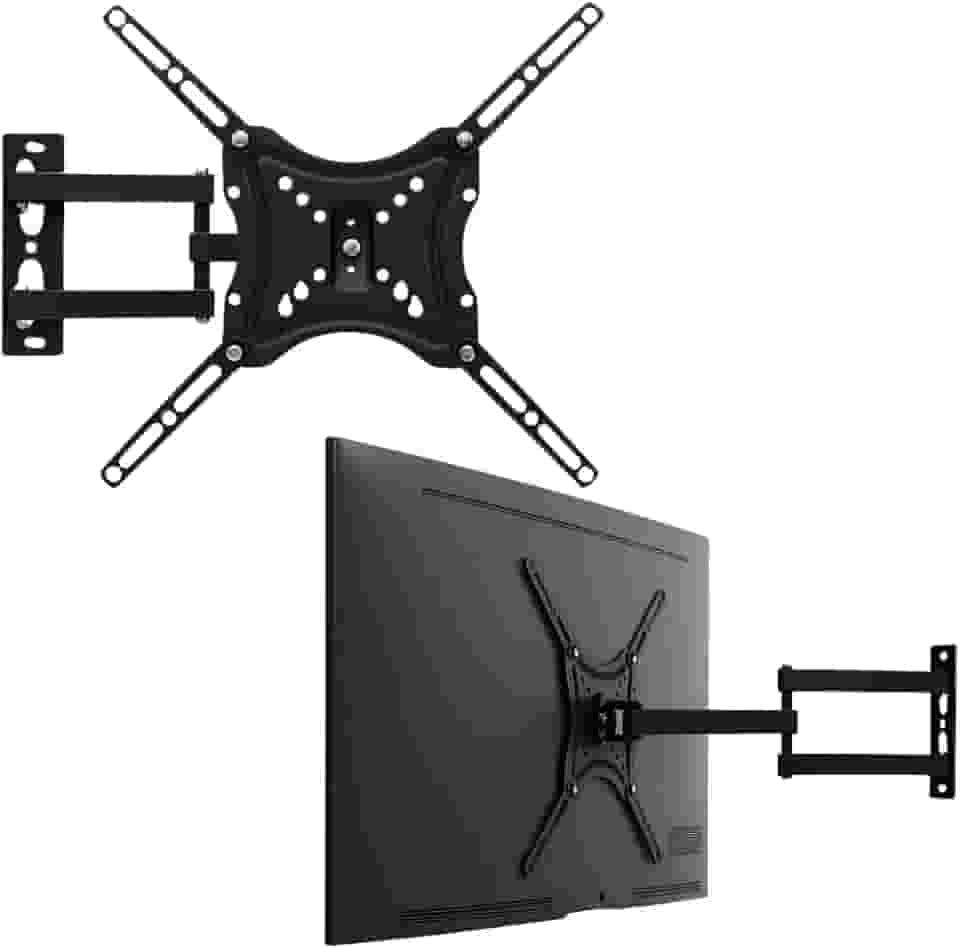 Suporte Articulado de Parede para TV, Ajuste Livre, Adequado para TVs de 14 a 50 Polegadas, Suporta um Peso Máximo de 50 Quilogramas