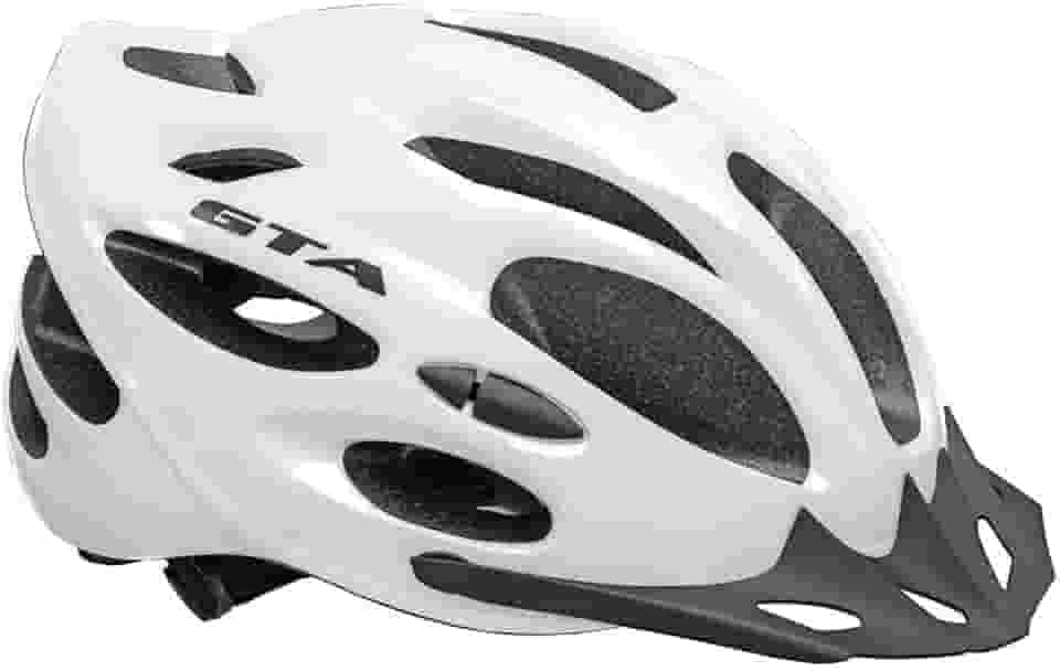 Capacete Bike Ciclismo Branco MTB Start GTA Sinalizador Traseiro