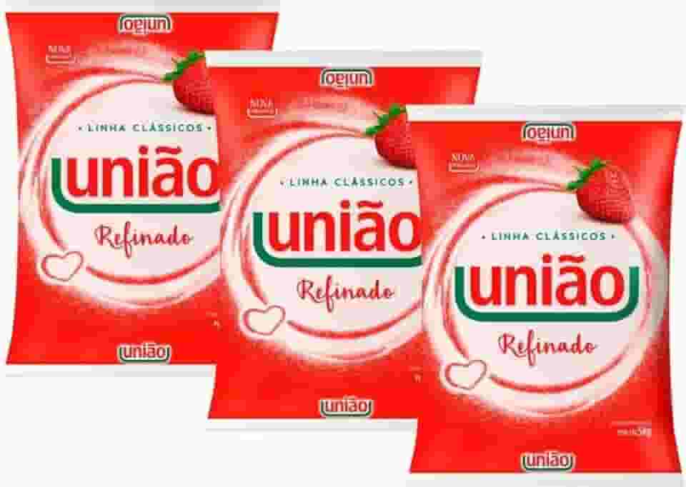 AÇÚCAR REFINADO UNIÃO 1KG - KIT COM 3 UNIDADES