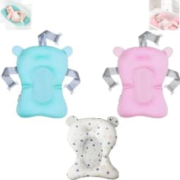 Almofada De Banho Para Bebê Universal Teu Baby Flutuante Boia Segura Infantil Anatômica Criança Banheira Azul Rosa (Azul)