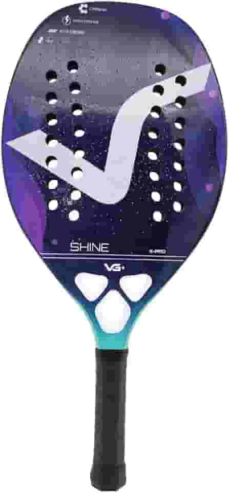 Raquete de Beach Tennis Shine 12K Carbon VG Plus