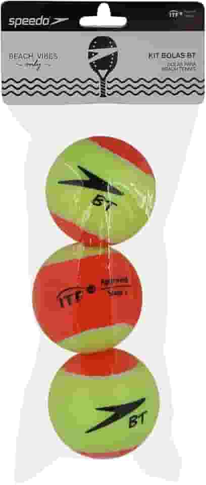 Speedo- Kit de Bollas Beach tennis, Único, Amarelo