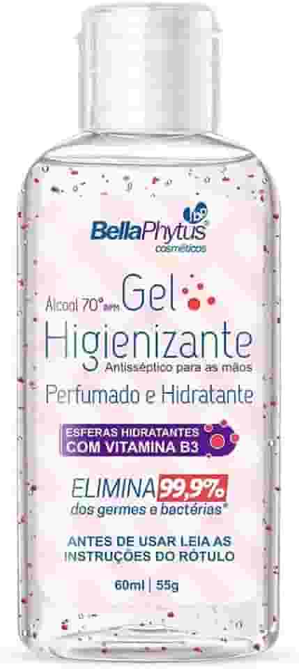 Gel Higienizante Perfumado com Microesferas, BellaPhytus, 60ml