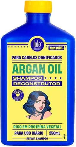 Argan Shampoo Reconstrutor 250ml , Lola Cosmetics